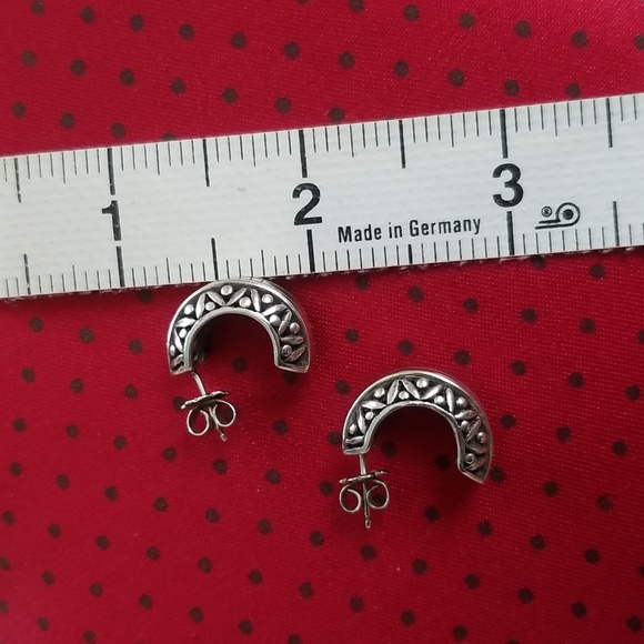 14k Gold & Sterling Silver Earrings - Picture 6 of 13